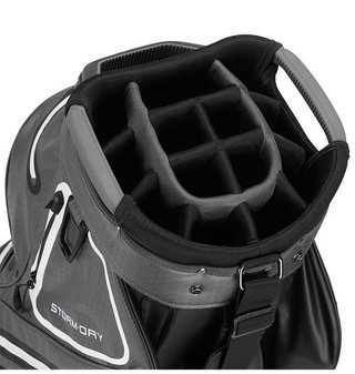 TaylorMade Storm-Dry Waterproof cart bag, czarno/szary