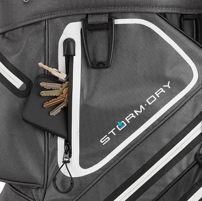 TaylorMade Storm-Dry Waterproof cart bag, czarno/szary