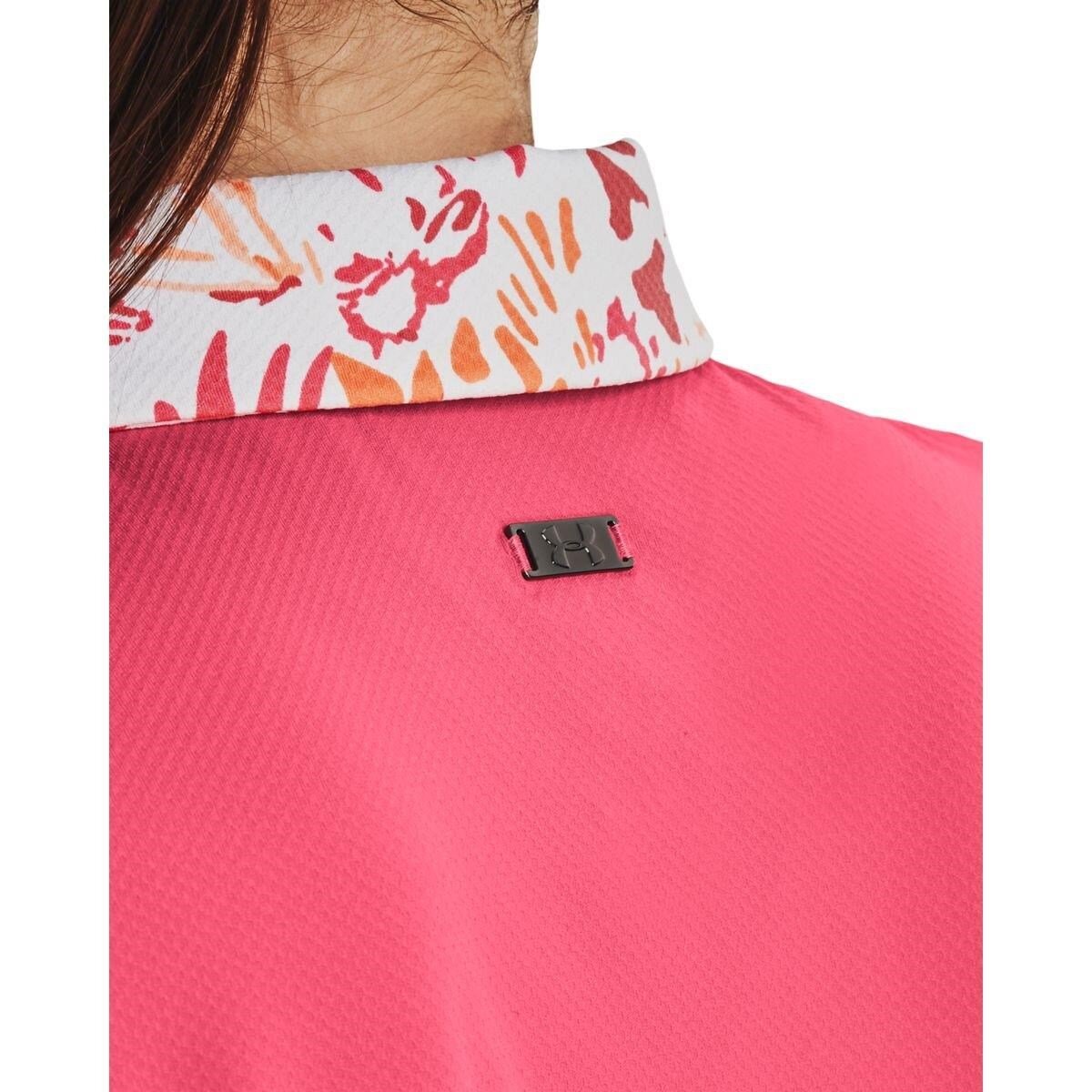 Under Armour Iso-Chill damskie polo, różowe