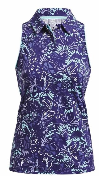 Under Armour Iso-Chill Sleeveless damskie polo, sonar blue
