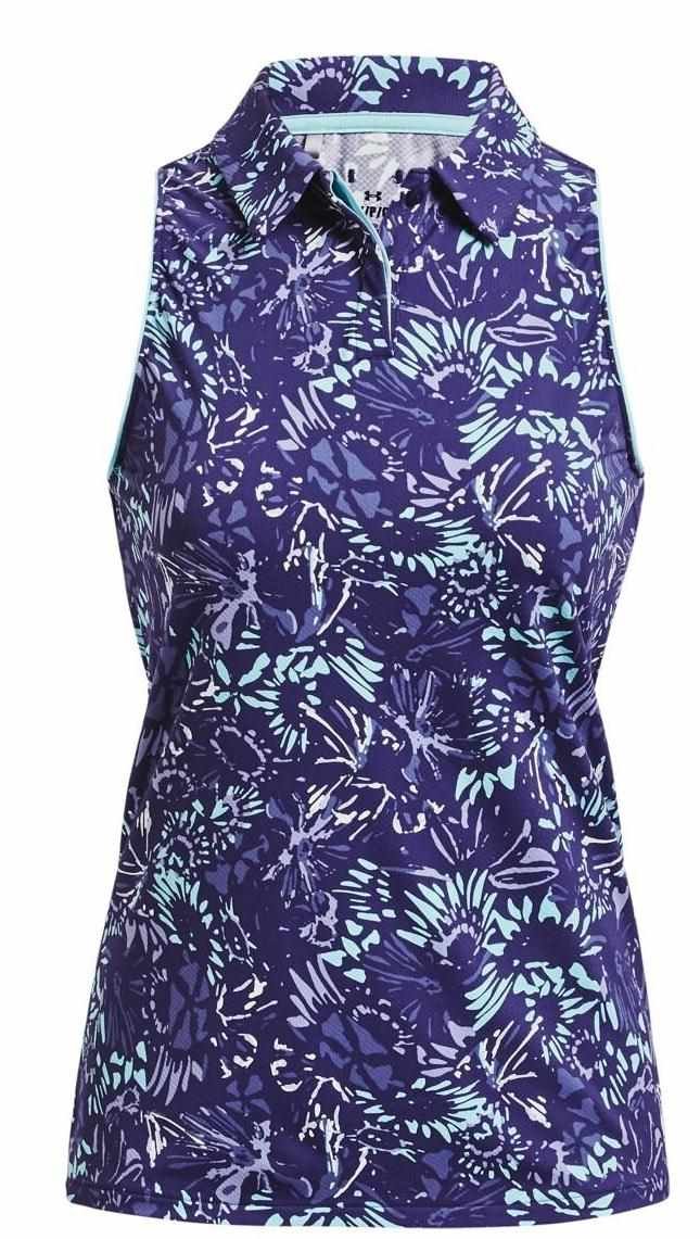 Under Armour Iso-Chill Sleeveless damskie polo, sonar blue