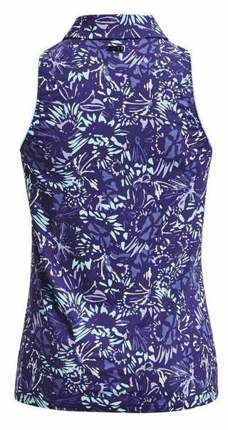 Under Armour Iso-Chill Sleeveless damskie polo, sonar blue