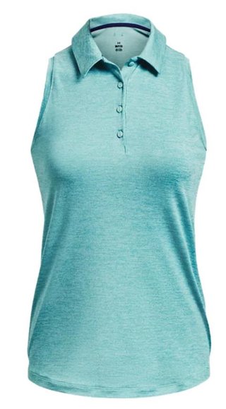 Under Armour Playoff Sleeveless damskie polo, niebieskie