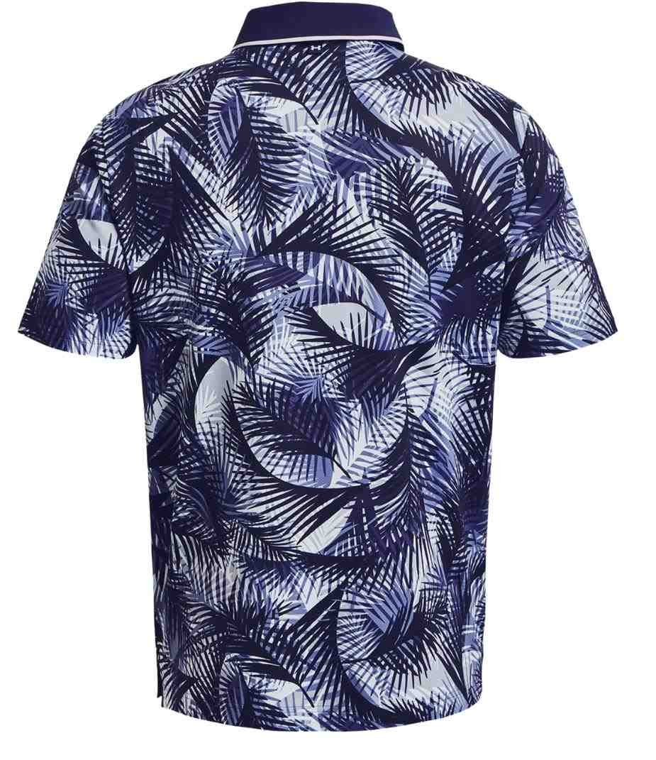 Under Armour Iso-Chill Print Palm męskie polo, granatowe