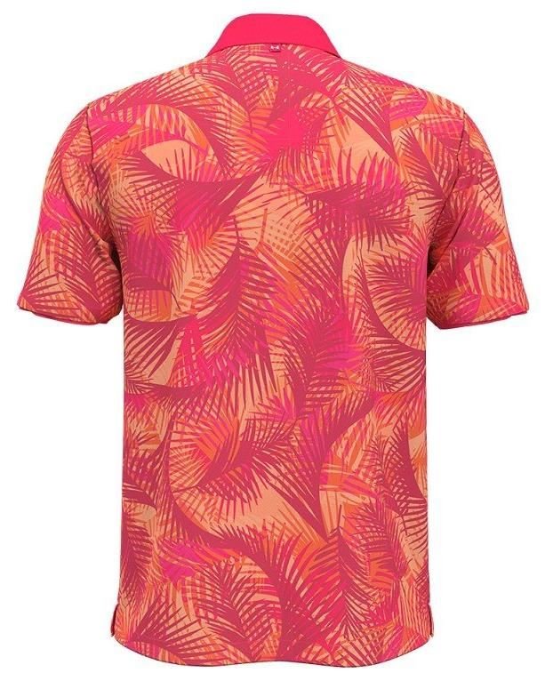 Under Armour Iso-Chill Print Palm męskie polo, różowe