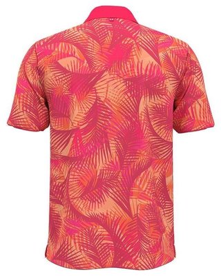 Under Armour Iso-Chill Print Palm męskie polo, różowe