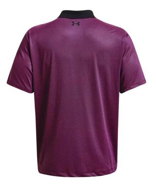Under Armour Performance 3.0 Printed męskie polo, czarno/różowe