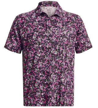 Under Armour Playoff 3.0 Printed męskie polo, czarno/różowe