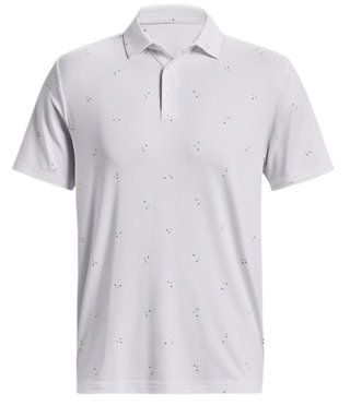 Under Armour Playoff 3.0 Printed męskie polo, biało/niebieskie