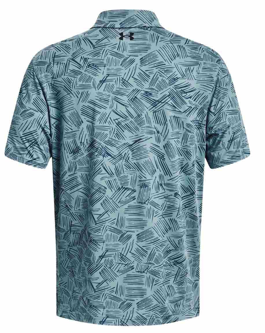 Under Armour Playoff 3.0 Printed męskie polo, still water/static blue