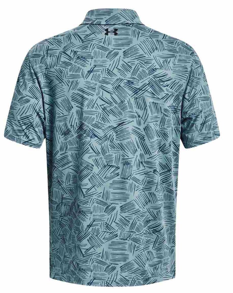 Under Armour Playoff 3.0 Printed męskie polo, still water/static blue