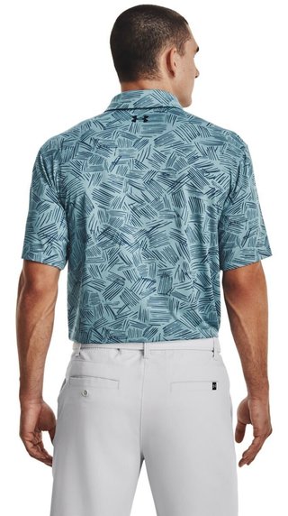 Under Armour Playoff 3.0 Printed męskie polo, still water/static blue
