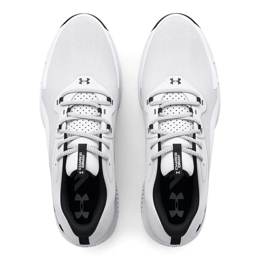 Under Armour Charged Draw 2 Wide męskie buty golfowe, białe