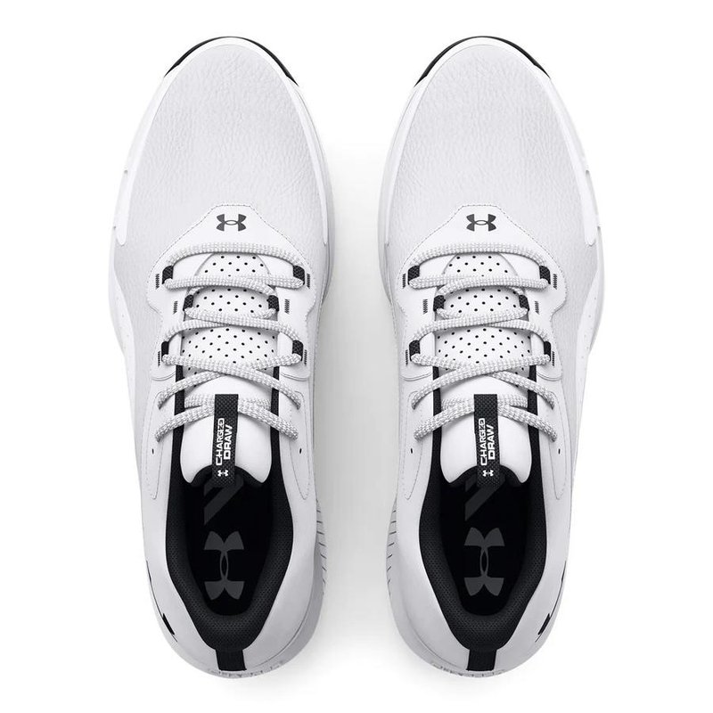 Under Armour Charged Draw 2 Wide męskie buty golfowe, białe