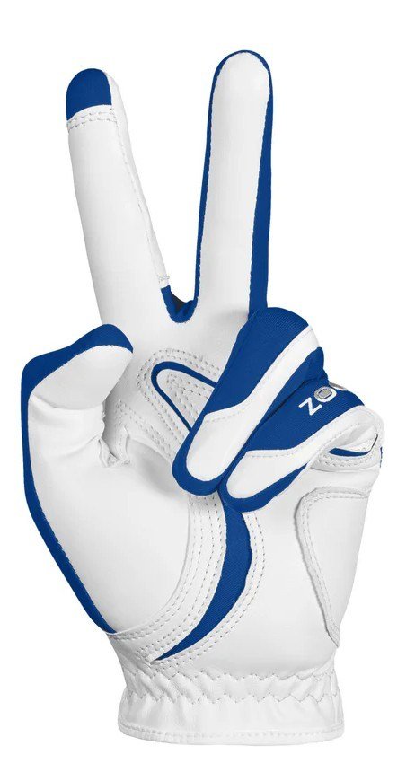 Zoom Hybrid męska rękawiczka golfowa, biało/niebieska