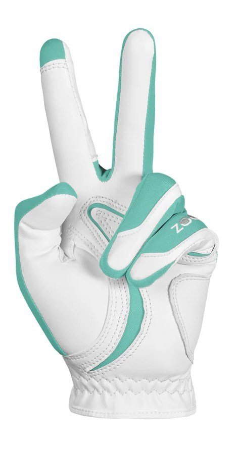 Zoom Hybrid damska rękawiczka golfowa, biała/mint