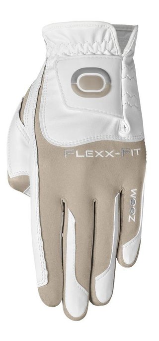Zoom Hybrid damska rękawiczka golfowa, biało/beżowa