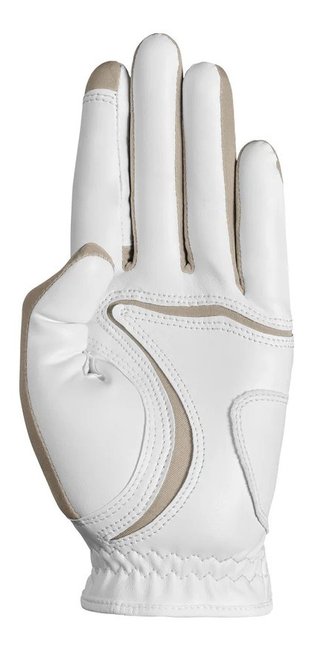 Zoom Hybrid damska rękawiczka golfowa, biało/beżowa