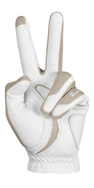 Zoom Hybrid damska rękawiczka golfowa, biało/beżowa