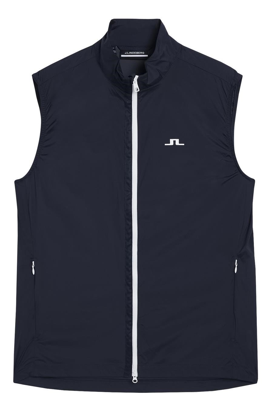 J.Lindeberg Ash Light Packable Golf męska kamizelka, granatowa