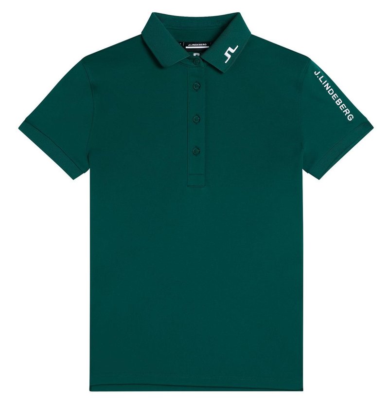 J.Lindeberg Tour Tech damskie polo, rain forest