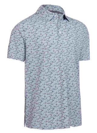 Callaway Allover Flamingo Print męskie polo, białe