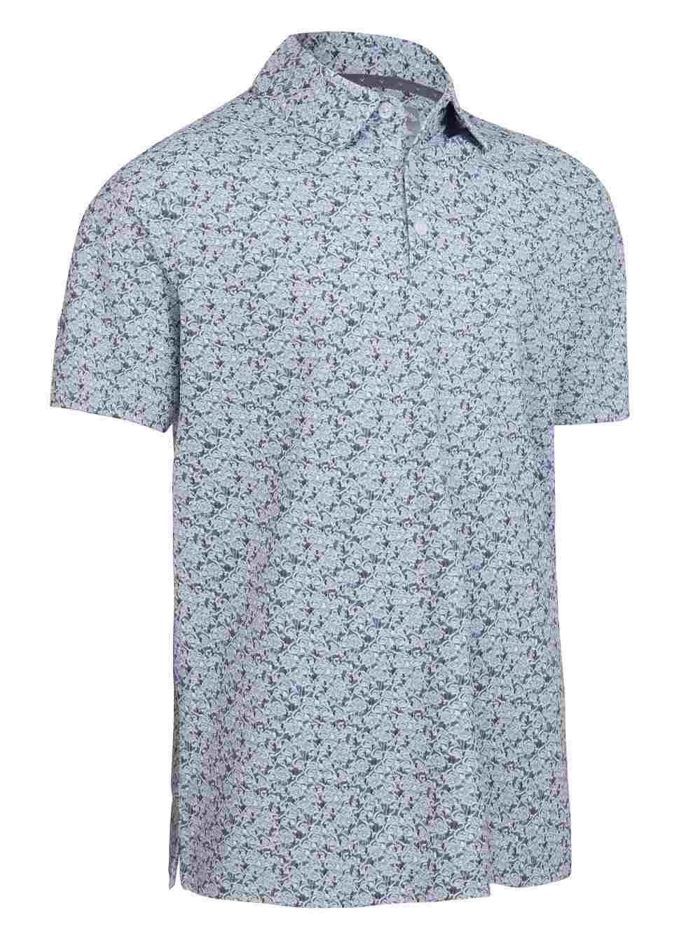 Callaway Allover Flamingo Print męskie polo, białe