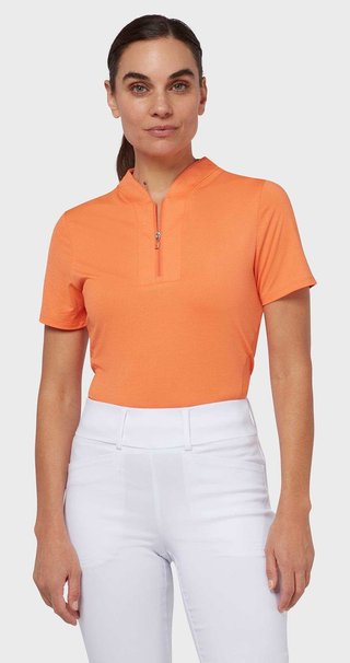 Callaway Tonal Heather damskie polo, nectarine heather