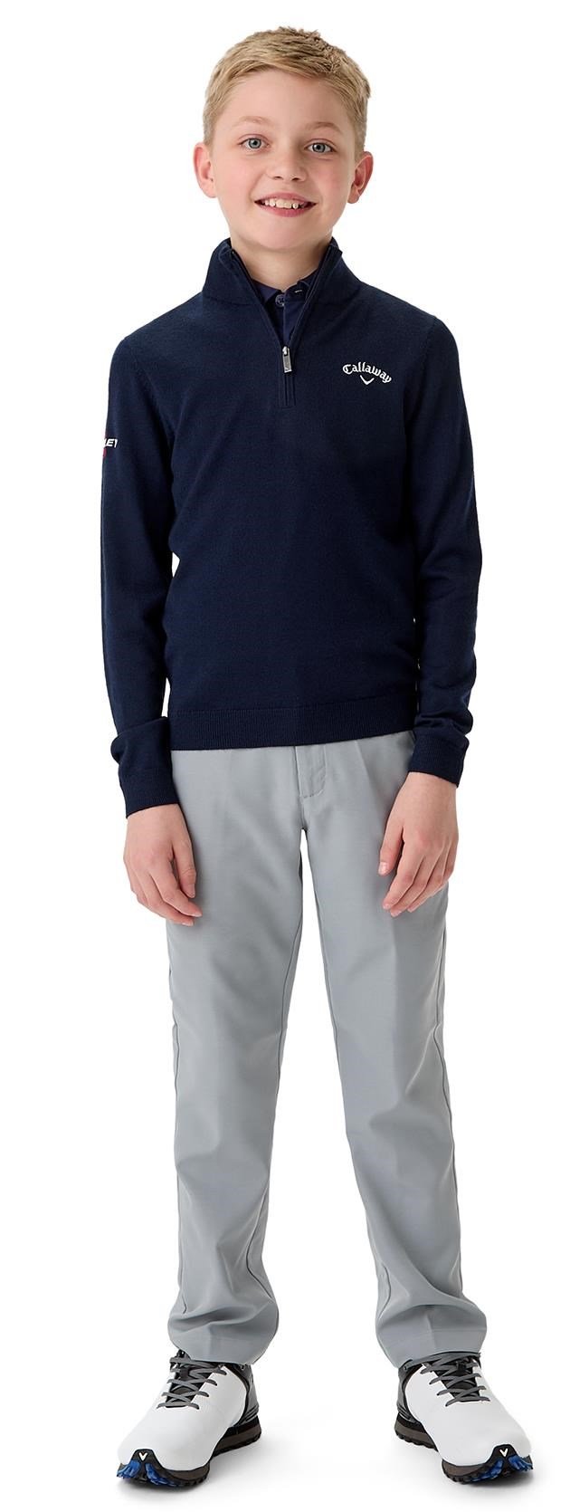 Callaway V-Neck junior sweter, granatowy