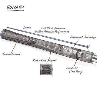 Lamkin Sonar 60R+ grip, Jumbo/Oversize