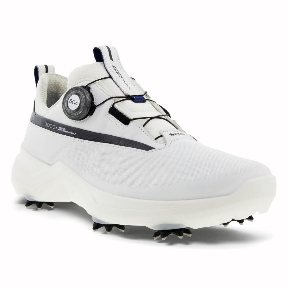 Ecco Biom G5 BOA męskie buty golfowe, biało/czarne