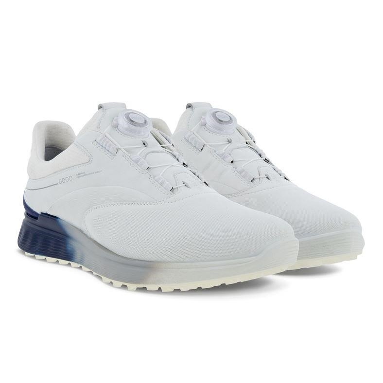 Ecco S-Three BOA męskie buty golfowe, białe
