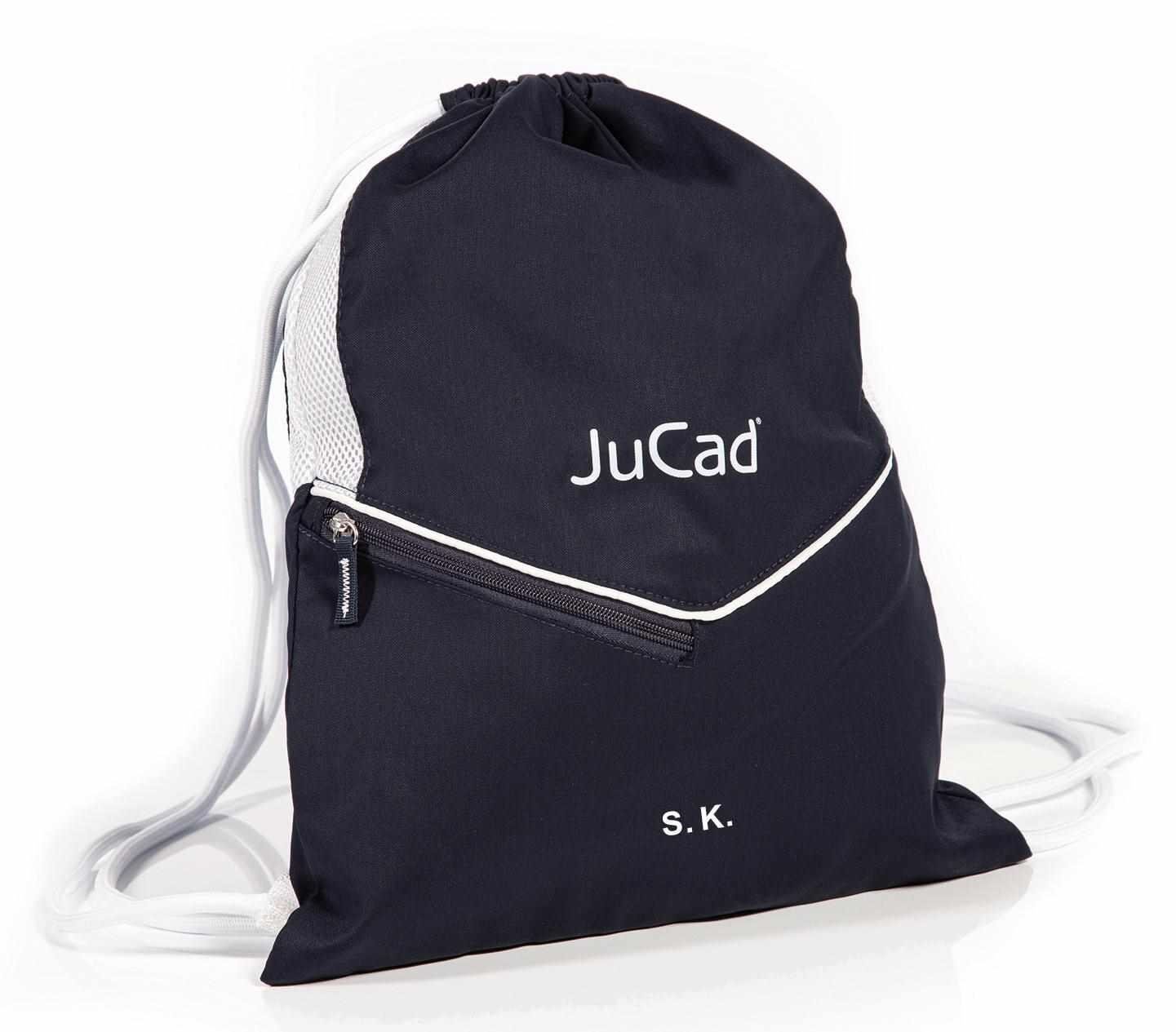 JuCad drawstring sports bag, niebieski