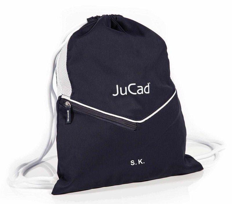 JuCad drawstring sports bag, niebieski