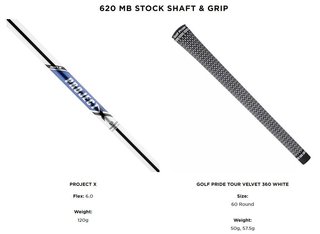 Titleist 620 MB irony męskie, stal