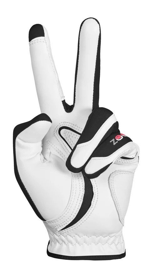 Zoom Hybrid damska rękawiczka golfowa, biało/czarno/czerwona