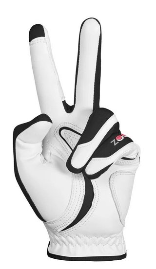 Zoom Hybrid damska rękawiczka golfowa, biało/czarno/czerwona