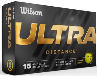 Wilson Ultra Distance piłki golfowe, żółte, 15 sztuk