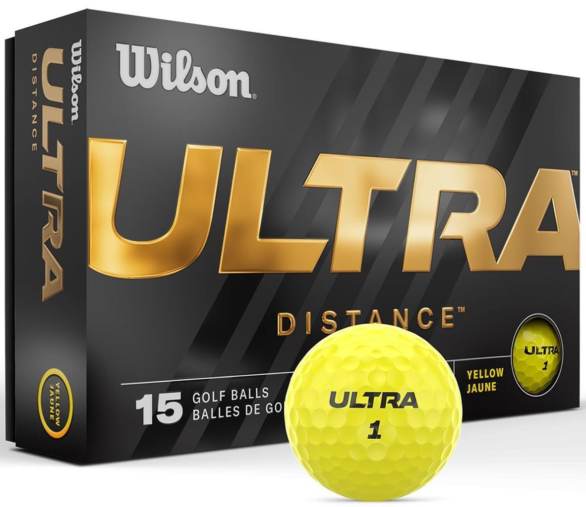 Wilson Ultra Distance piłki golfowe, żółte, 15 sztuk