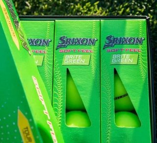 Srixon Soft Feel Brite piłki golfowe, zielone