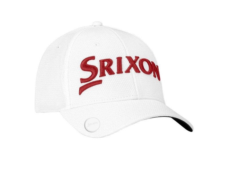 Srixon Ball Marker męska czapka z daszkiem, biała