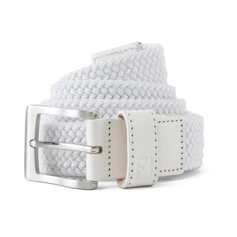 FootJoy Braided pasek męski, białe