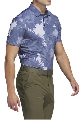 Adidas Key Print męskie polo, biało/granatowe