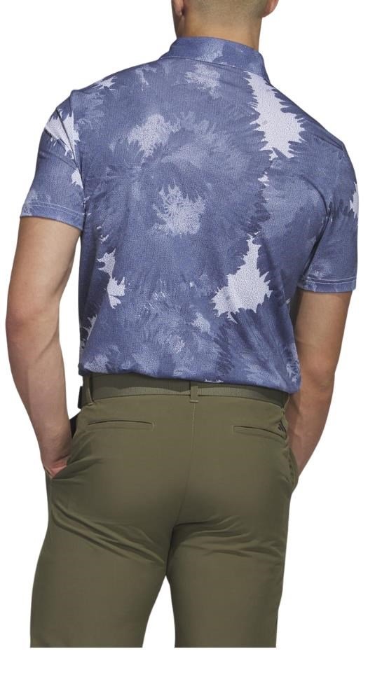 Adidas Key Print męskie polo, biało/granatowe