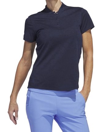 Adidas Jacquard damskei polo, granatowe