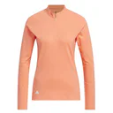 Adidas Solid Quarter Zip Long Sleeve męska bluza, coral fusion
