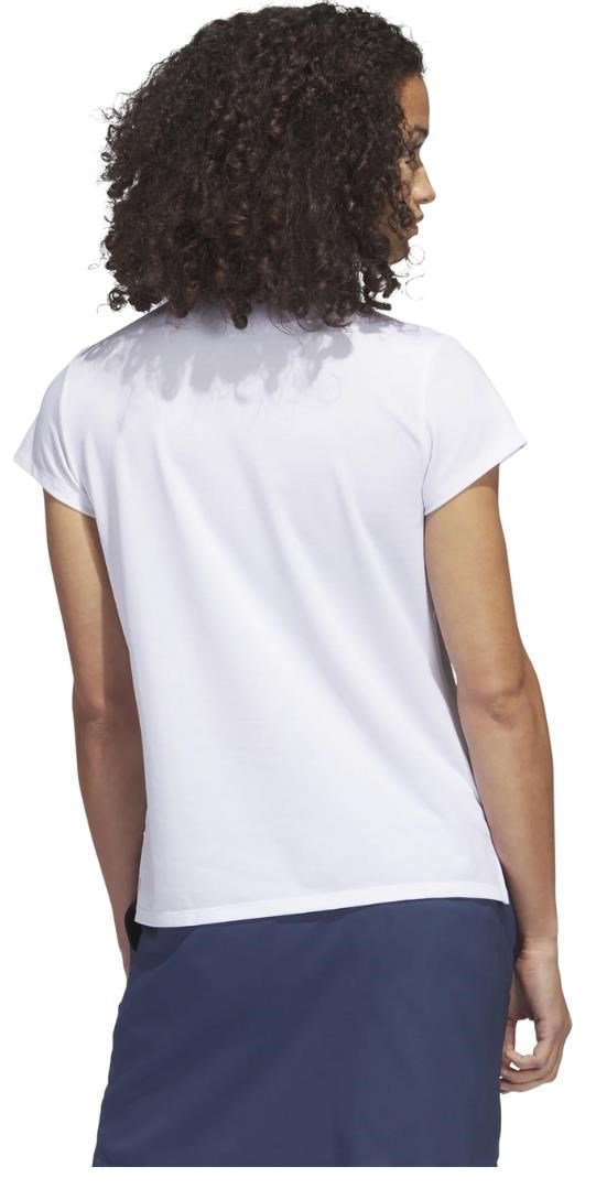 Adidas Go-To Heathered damskie polo, białe