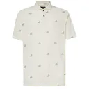 Oakley Golf Flag Pattern męskie polo, arctic white