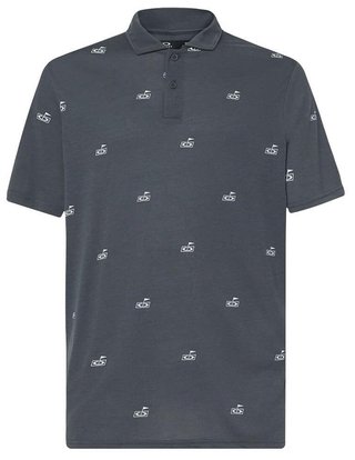 Oakley Golf Flag Pattern męskie polo, dark slate