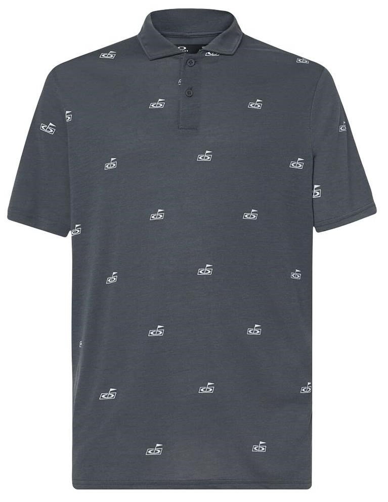 Oakley Golf Flag Pattern męskie polo, dark slate